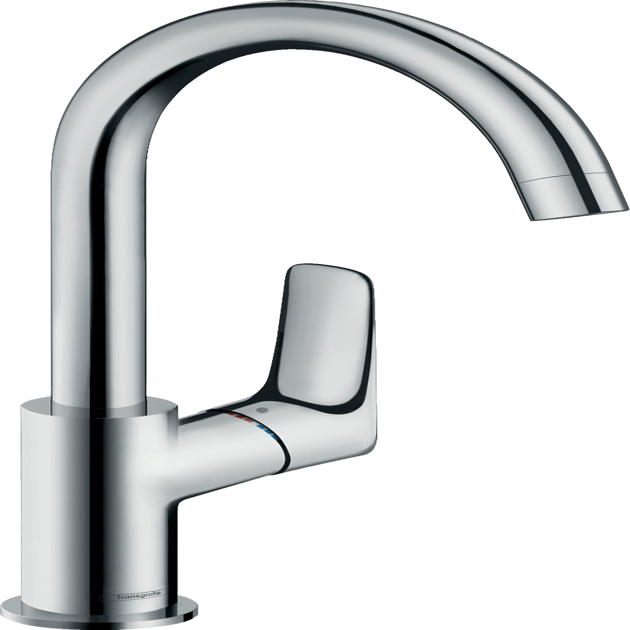 Hansgrohe Logis mitigeur lavabo 210 bec haut avec tirette et vidage synthétique