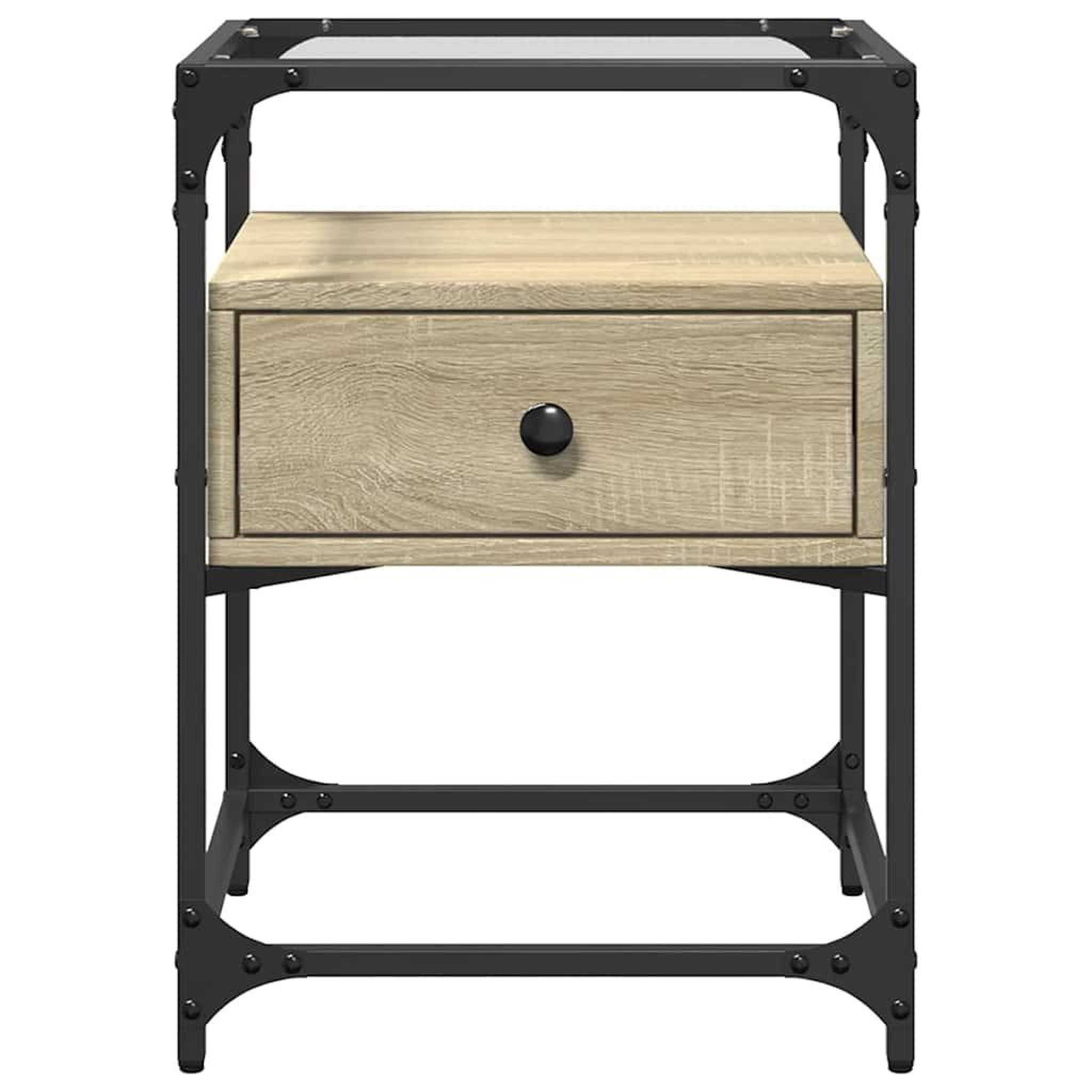 Voir la diapositive 4 : VIDAXL Tables de chevet 2 pcs chene sonoma 40x40x55 cm bois ingenierie