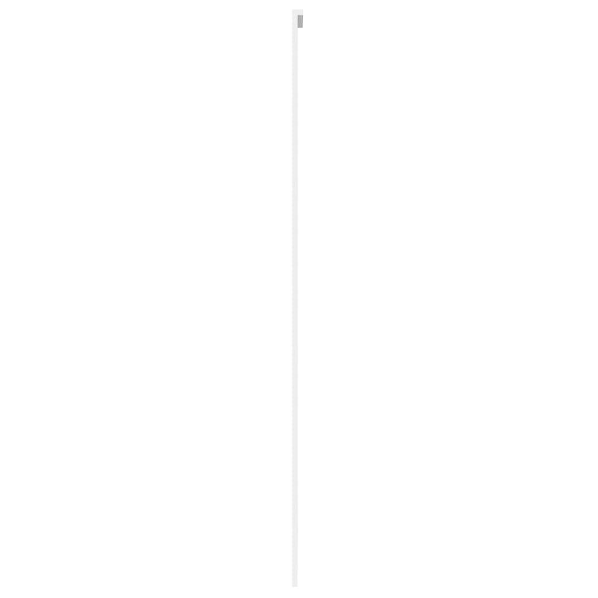 Voir la diapositive 5 : VIDAXL Porte coulissante blanc 76x205 cm verre trempe aluminium