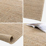 Voir la diapositive 5 : SWEEEK Tapis intérieur/extérieur effet jute claire avec touches de couleur