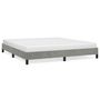 Voir la diapositive 2 : VIDAXL Cadre de lit sans matelas gris clair 180x200 cm velours