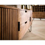 Voir la diapositive 3 : LISA DESIGN Mumbai - meuble tv - en bois massif de manguier - 135 cm