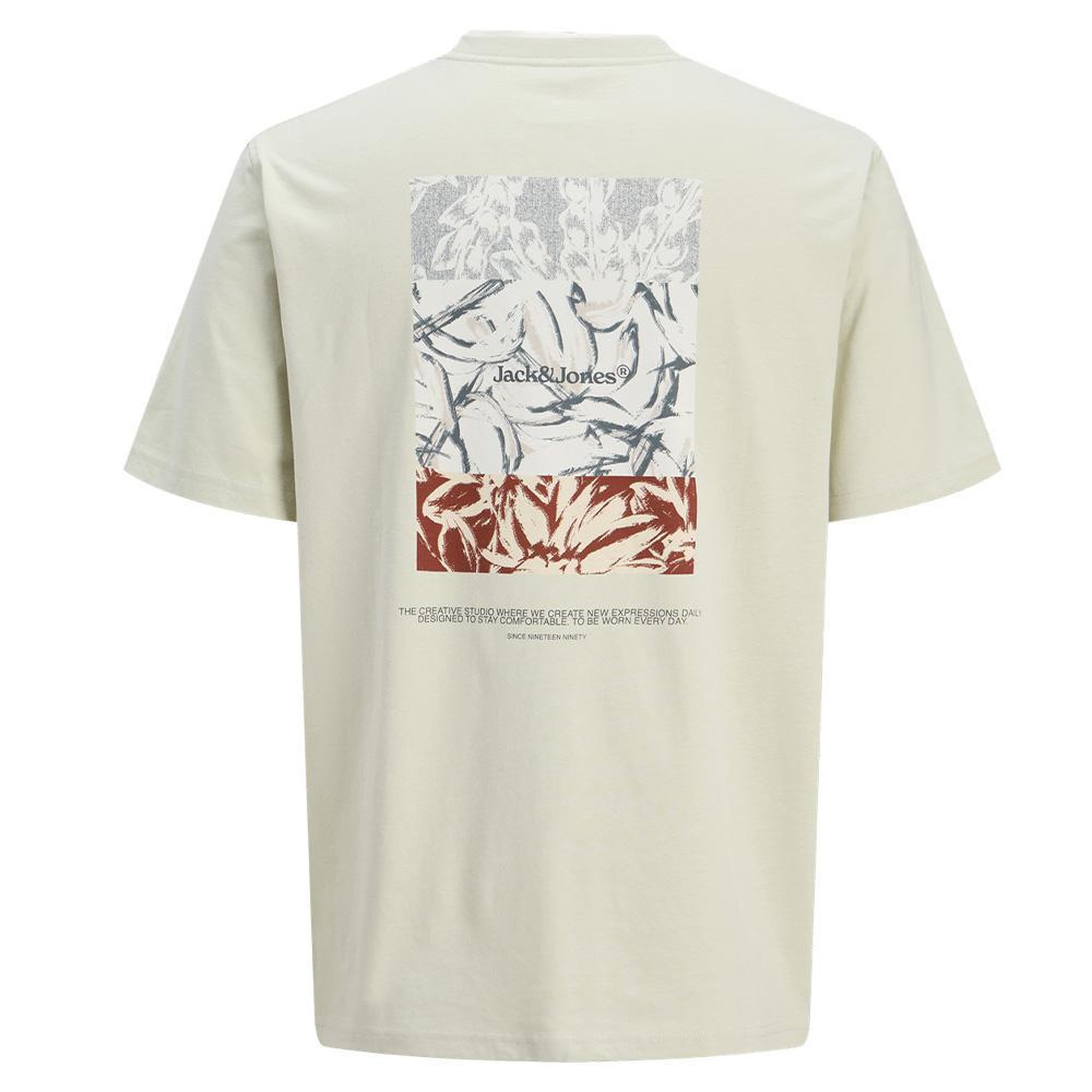 Voir la diapositive 4 : Jack & Jones T-Shirt Beige Homme Jack & Jones Back