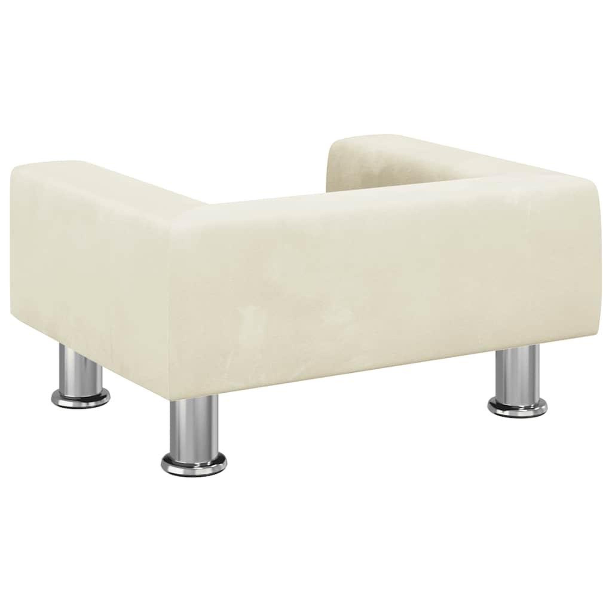 Voir la diapositive 5 : VIDAXL Lit pour chien creme 50x40x26,5 cm velours