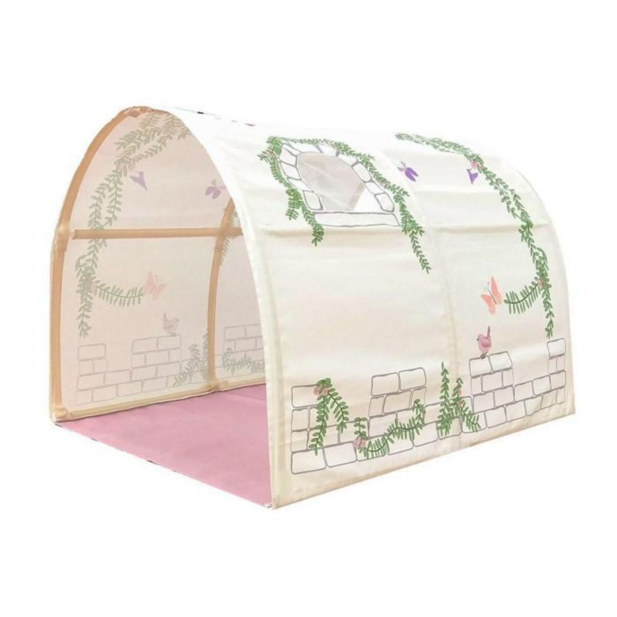 Paris Prix Pack - Lit Enfant Toboggan, Tente, Tunnel & 3 Pochettes  Pino Birdy  Naturel