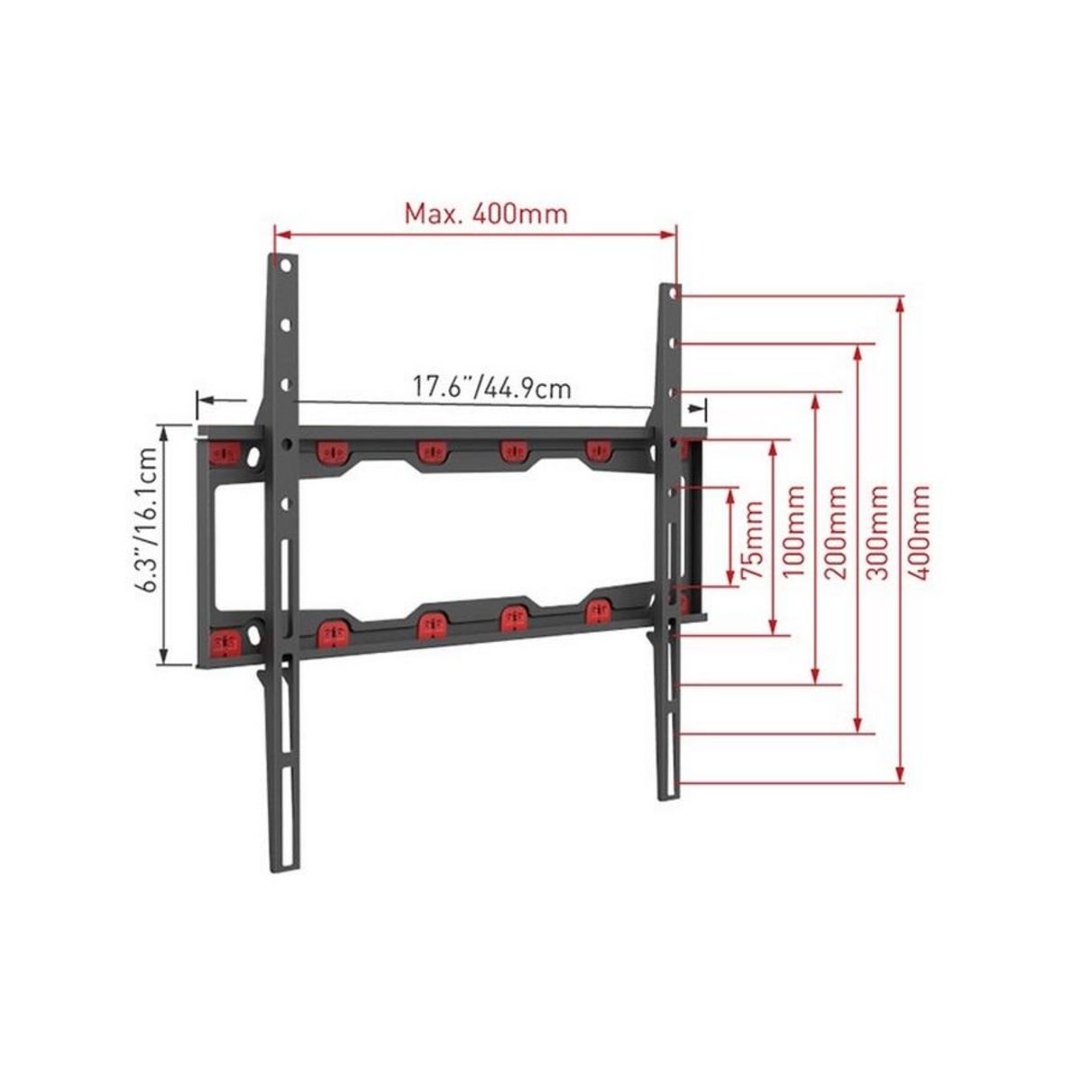 Barkan Support mural fixe pour écrans 19  à 65  - ND300