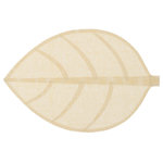 SECRET DE GOURMET Set de table Feuille. Coloris disponibles : Noir, Gris, Bleu