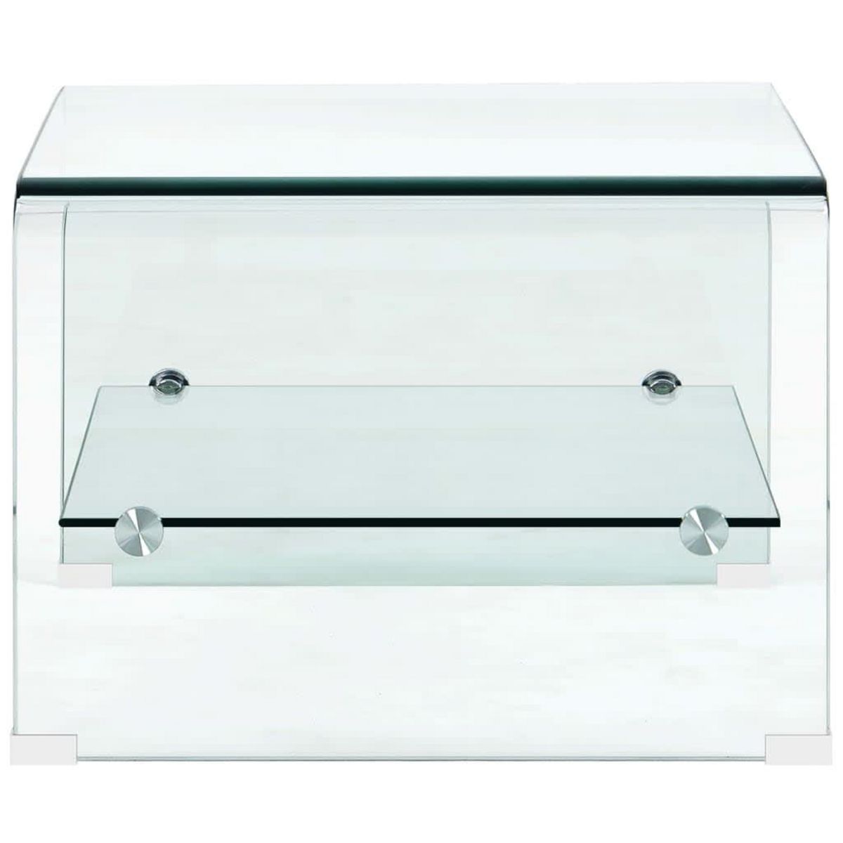VIDAXL Table basse Clair 50x45x33 cm Verre trempe