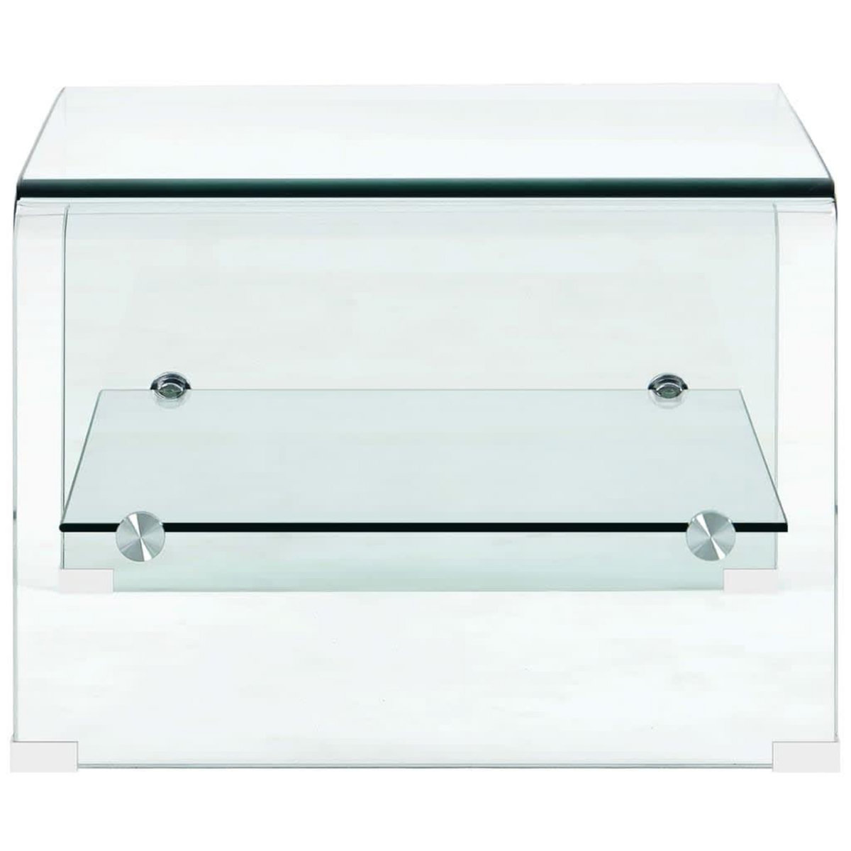 VIDAXL Table basse Clair 50x45x33 cm Verre trempe