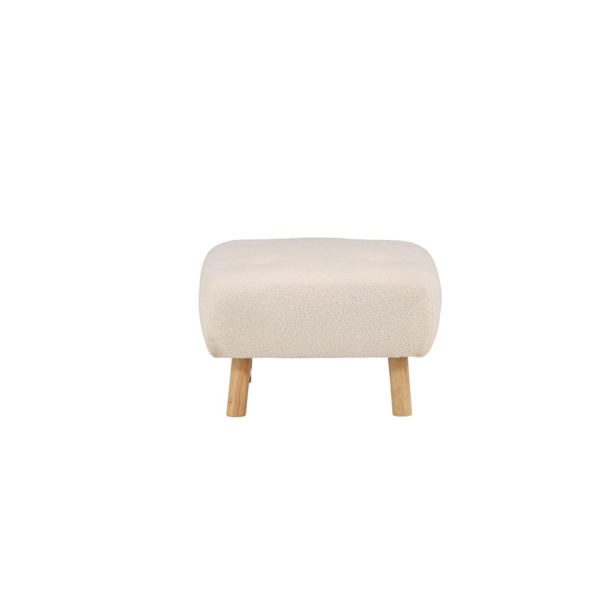 Voir la diapositive 2 : Paris Prix Pouf déco en bouclette  salina  60cm naturel