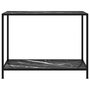 Voir la diapositive 2 : VIDAXL Table console Noir 100x35x75 cm Verre trempe