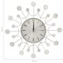 Voir la diapositive 6 : VIDAXL 325165 Wall Clock Silver 40 cm Metal