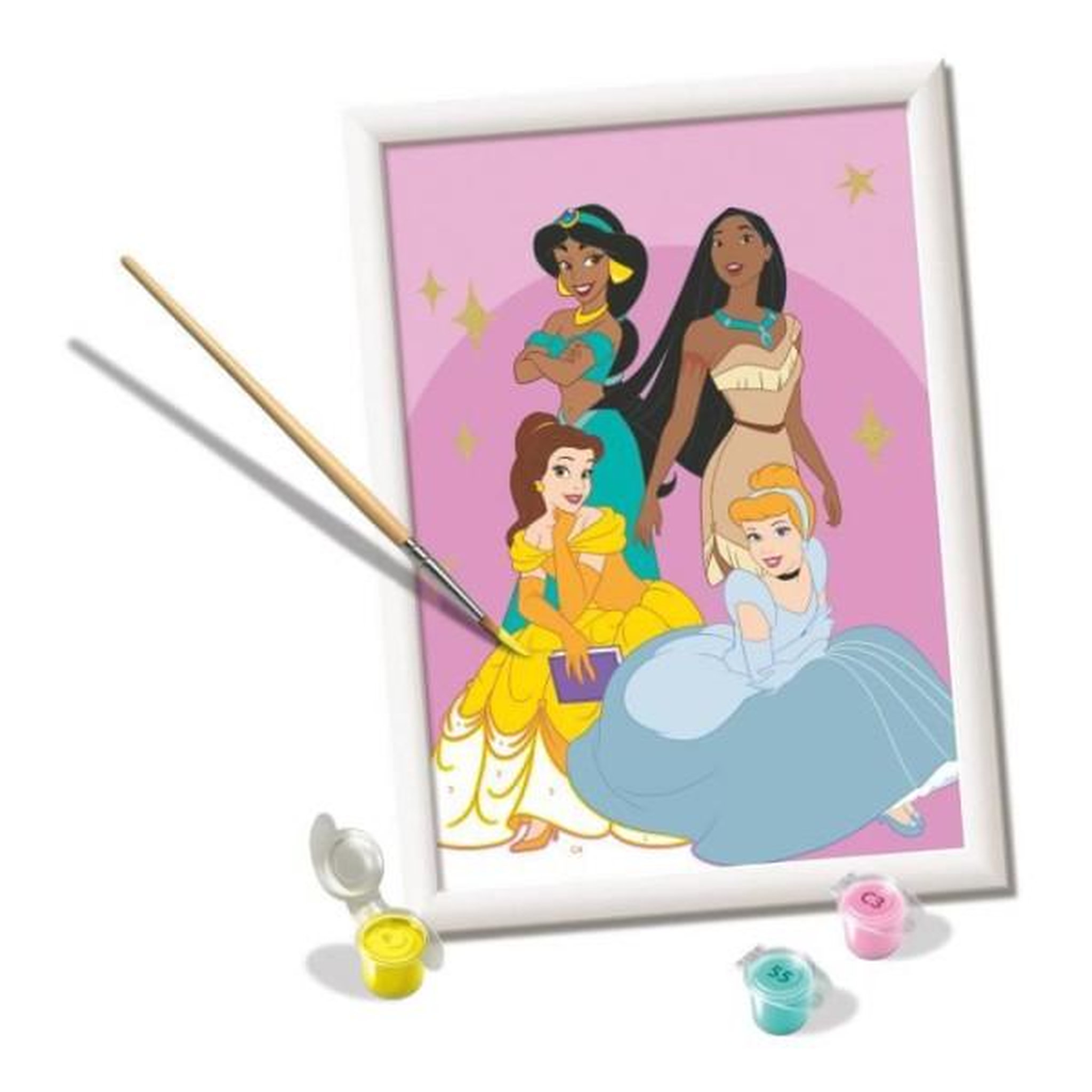 Voir la diapositive 2 : RAVENSBURGER CreArt Kids 18x24cm - Princesses Disney