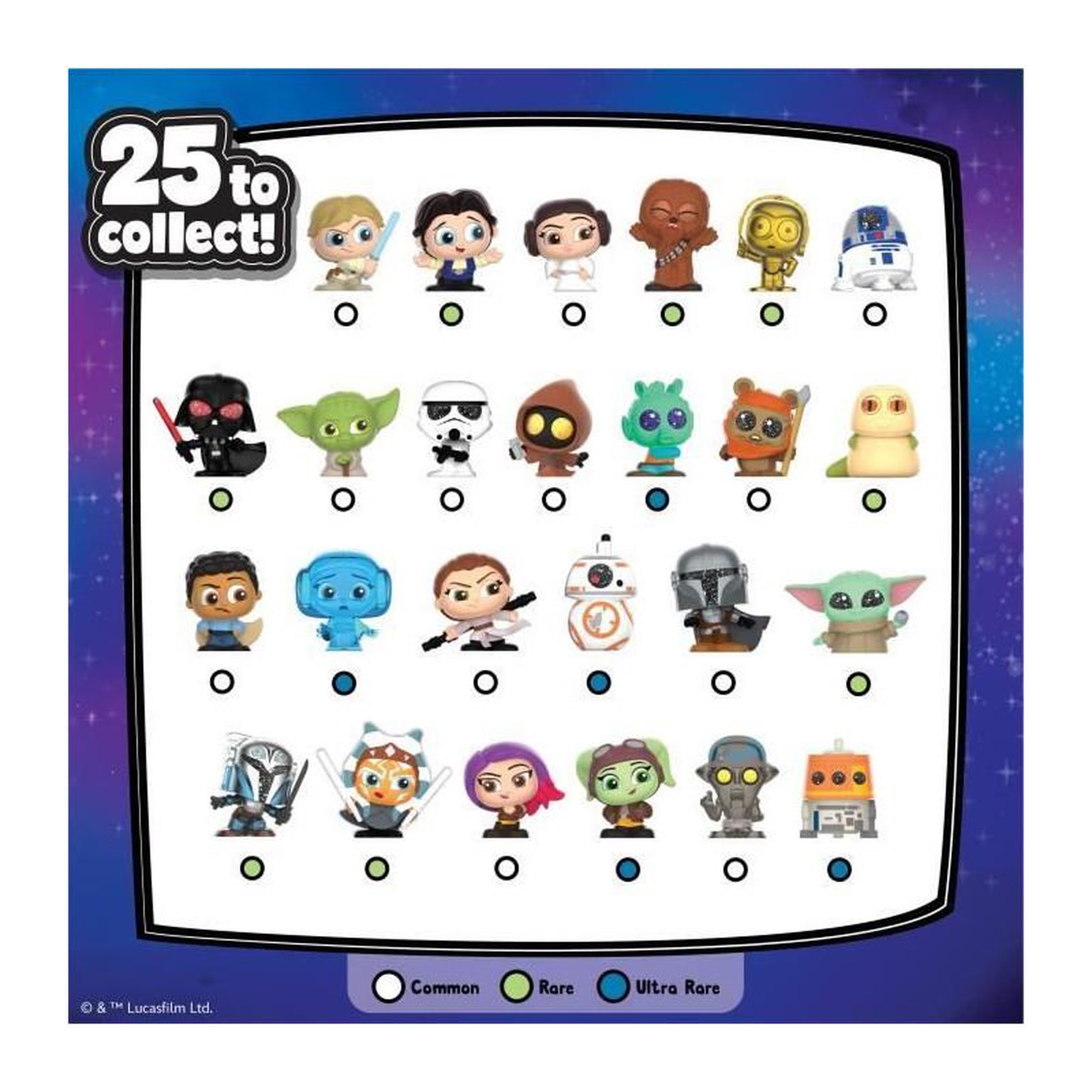 Voir la diapositive 5 : GENERIQUE Figurines a collectionner - STAR WARS - Capsule Galaxy Peek - 4 figurines, 4 cm, 25 a collectionner