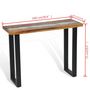Voir la diapositive 6 : VIDAXL Table console Teck 100 x 35 x 75 cm