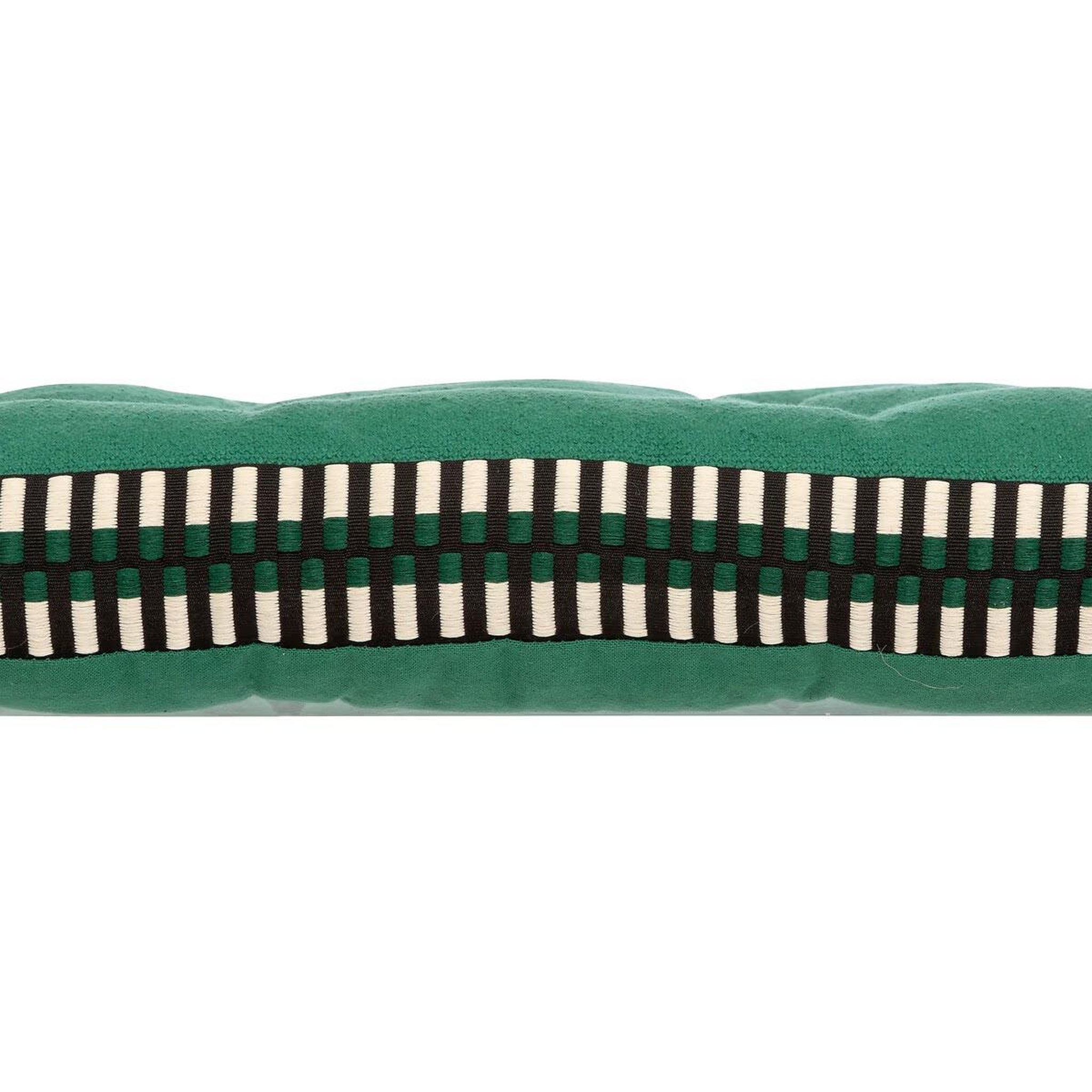 Voir la diapositive 3 : ATMOSPHERA Galette de chaise matelassée  malakite  38x38cm vert cèdre