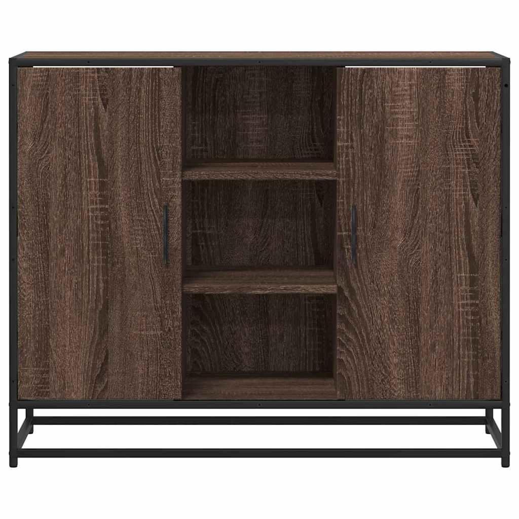Voir la diapositive 4 : VIDAXL Buffet chene marron 92x35x76 cm Bois d'ingenierie