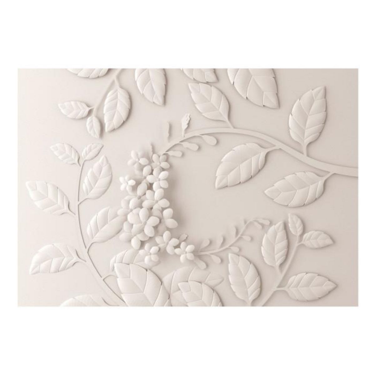 Paris Prix Papier Peint  Paper Flowers Cream