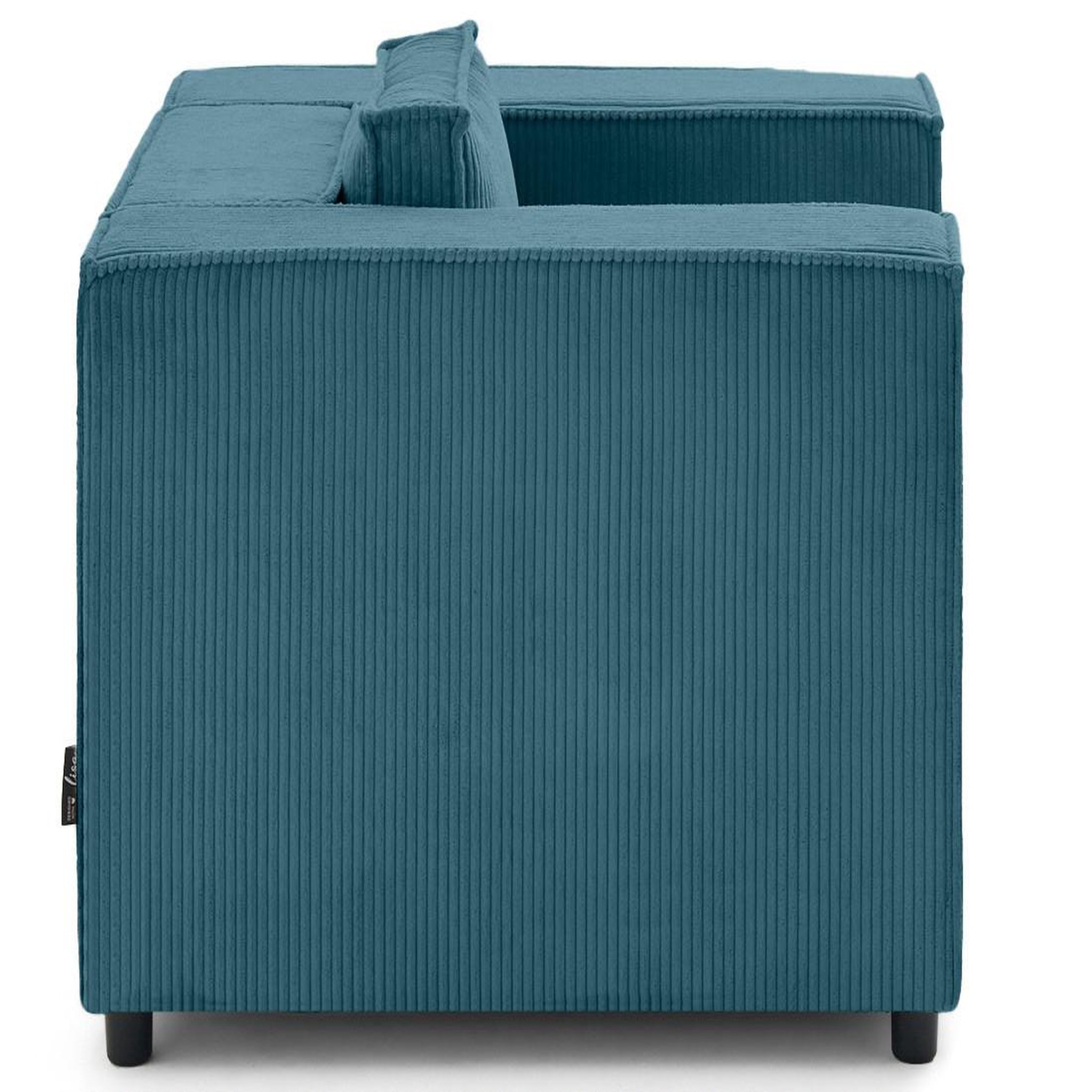 Voir la diapositive 3 : LISA DESIGN Stella - fauteuil en velours côtelé