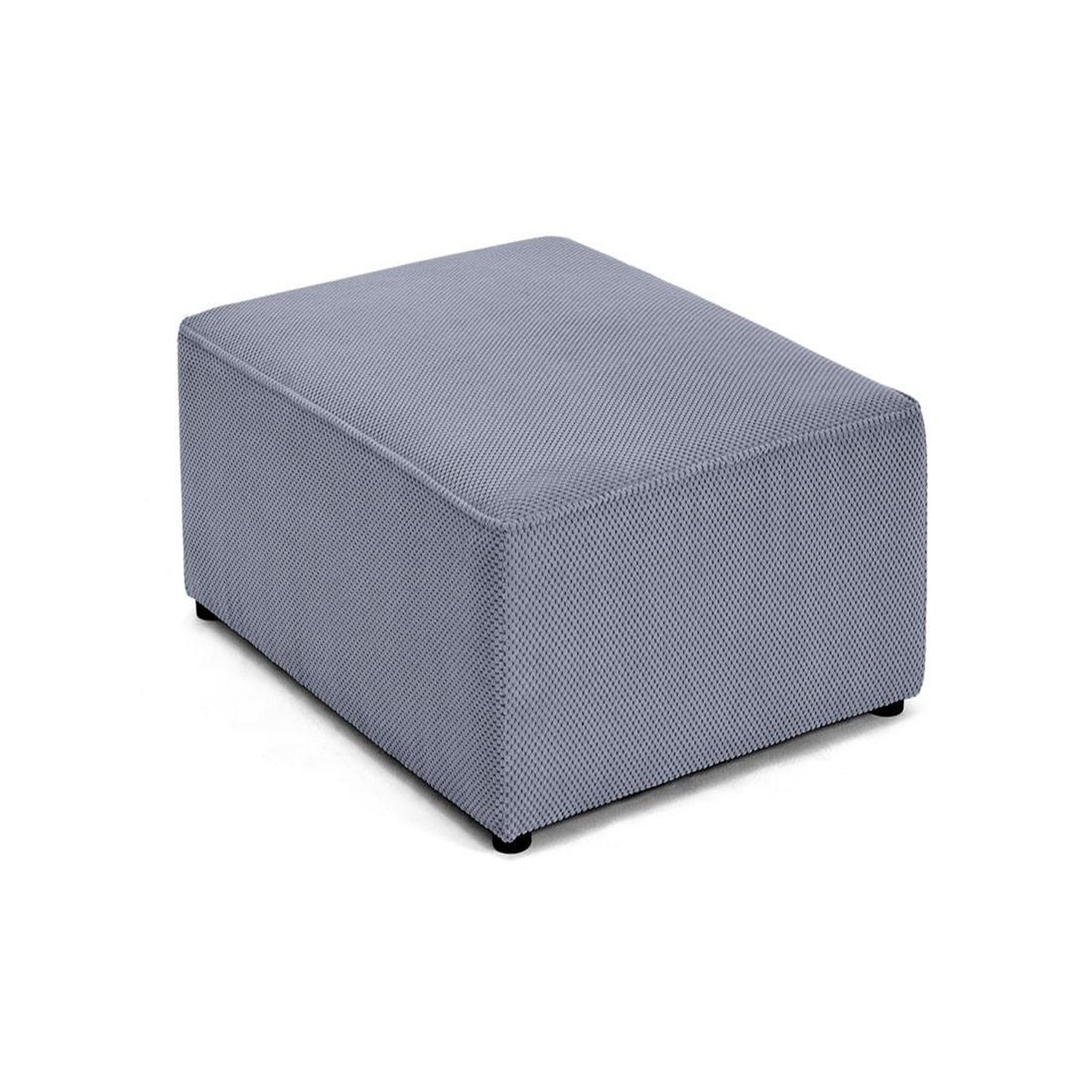 Voir la diapositive 3 : BEST MOBILIER Topaze - pouf - en velours texturé