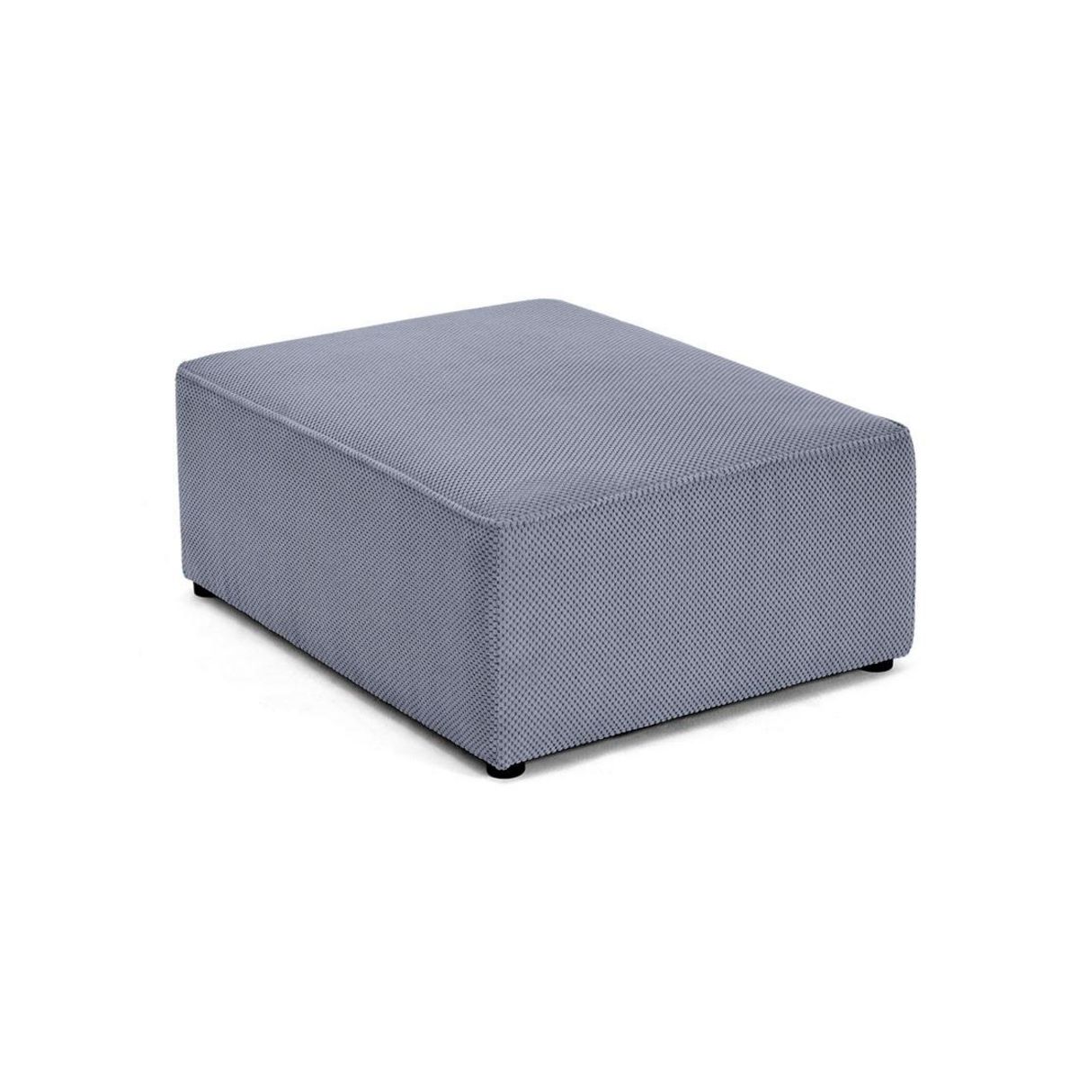 BEST MOBILIER Topaze - pouf - en velours texturé