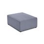 Voir la diapositive 3 : BEST MOBILIER Topaze - pouf - en velours texturé