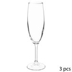 SECRET DE GOURMET 3 Flûtes à champagne Tana - 220 ml - Cristallin