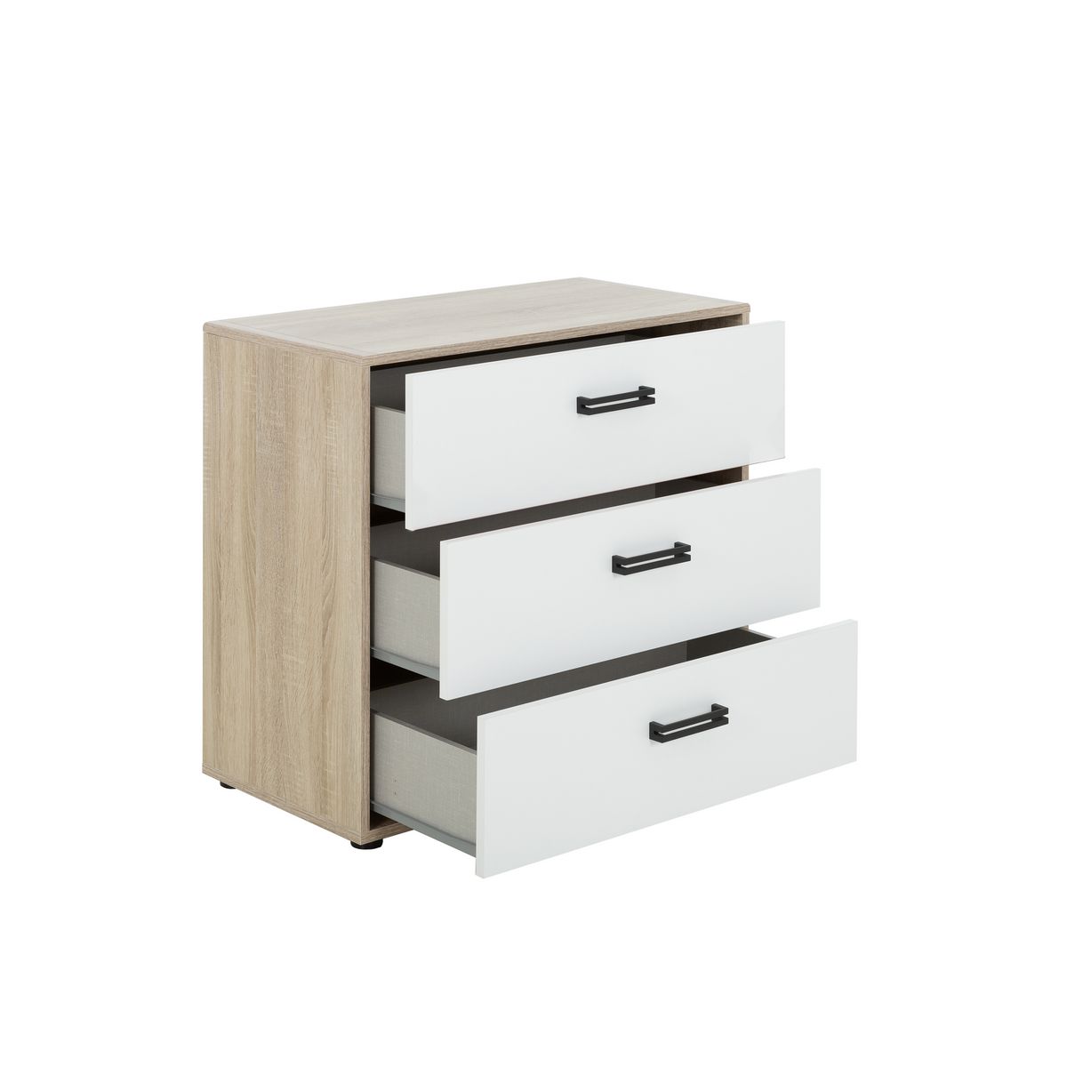 Commode 3 tiroirs L81xH73xP41cm ALLAN