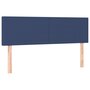 Voir la diapositive 2 : VIDAXL Tetes de lit 2 pcs Bleu 72x5x78/88 cm Tissu