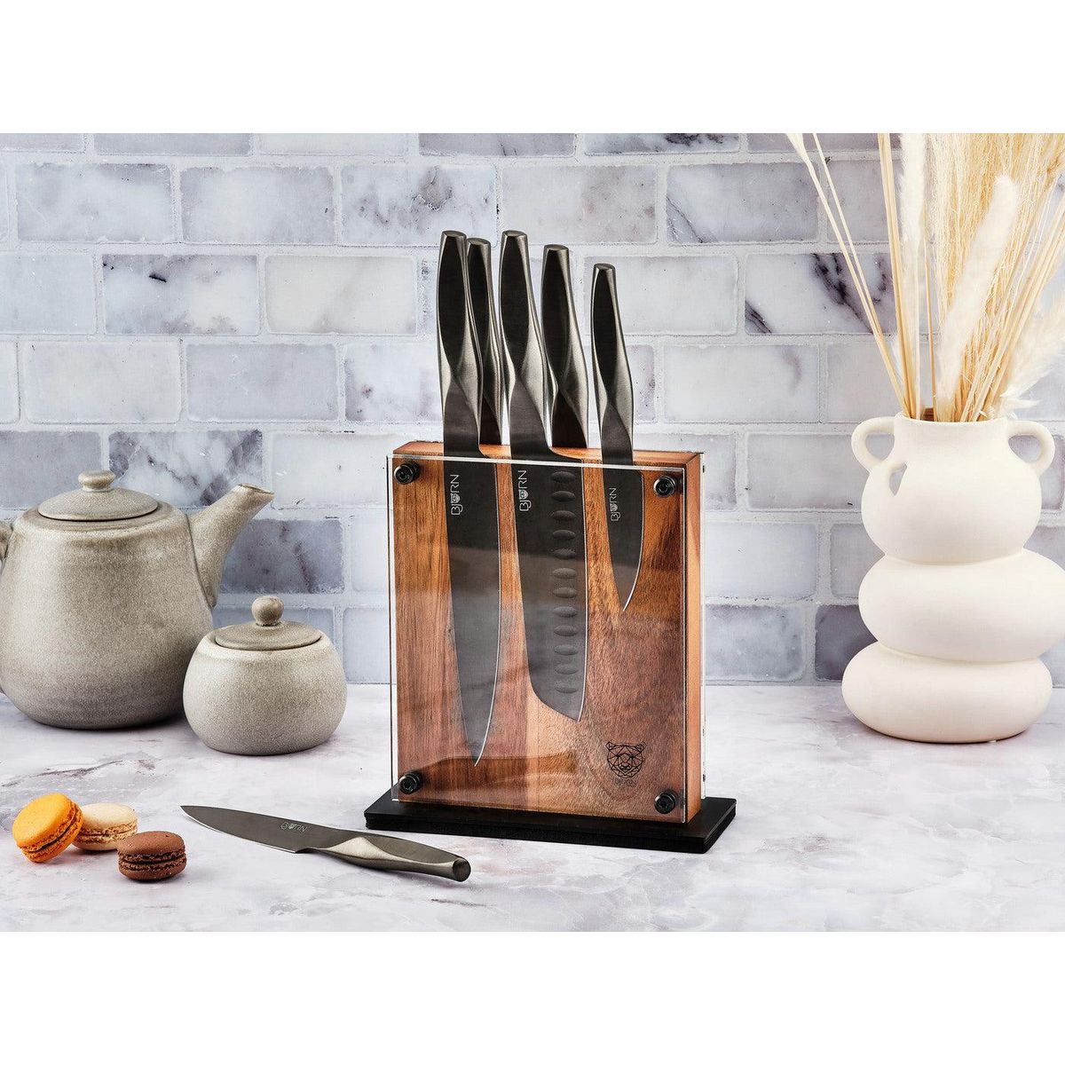 BJORN Bloc couteaux de cuisine LARUS RAUMA - 7 pièces