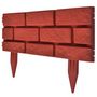 Voir la diapositive 2 : VIDAXL Cloture de jardin avec design de briques 11 pcs