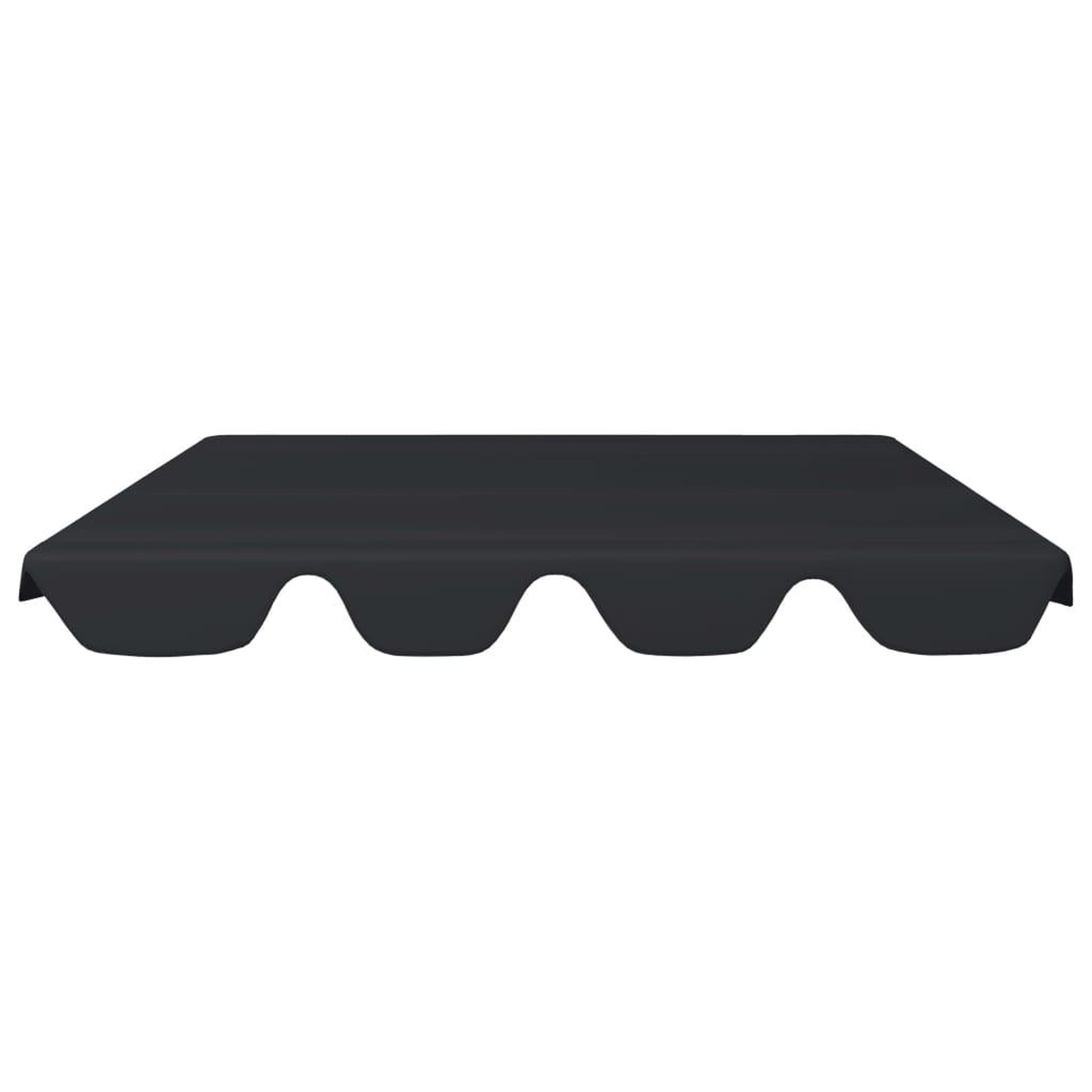 Voir la diapositive 3 : VIDAXL Toit de rechange de balançoire noir 150/130x105/70 cm