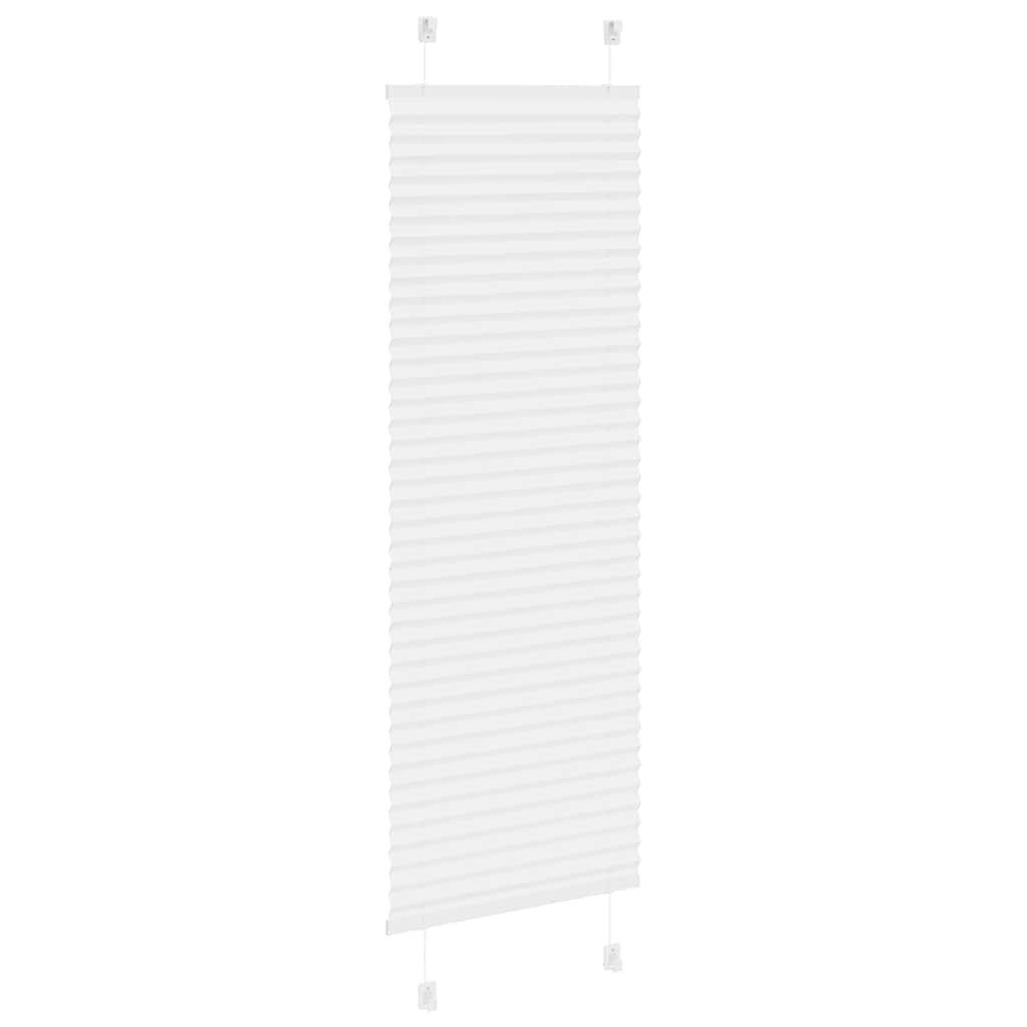 Voir la diapositive 4 : VIDAXL Store plisse blanc 50x100 cm largeur du tissu 49,4 cm polyester