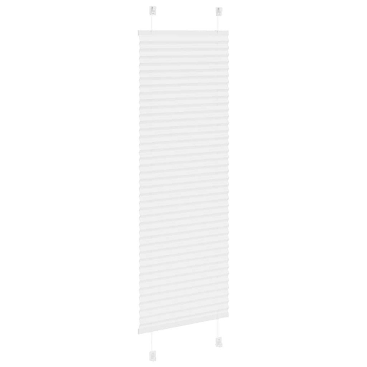 VIDAXL Store plisse blanc 50x100 cm largeur du tissu 49,4 cm polyester