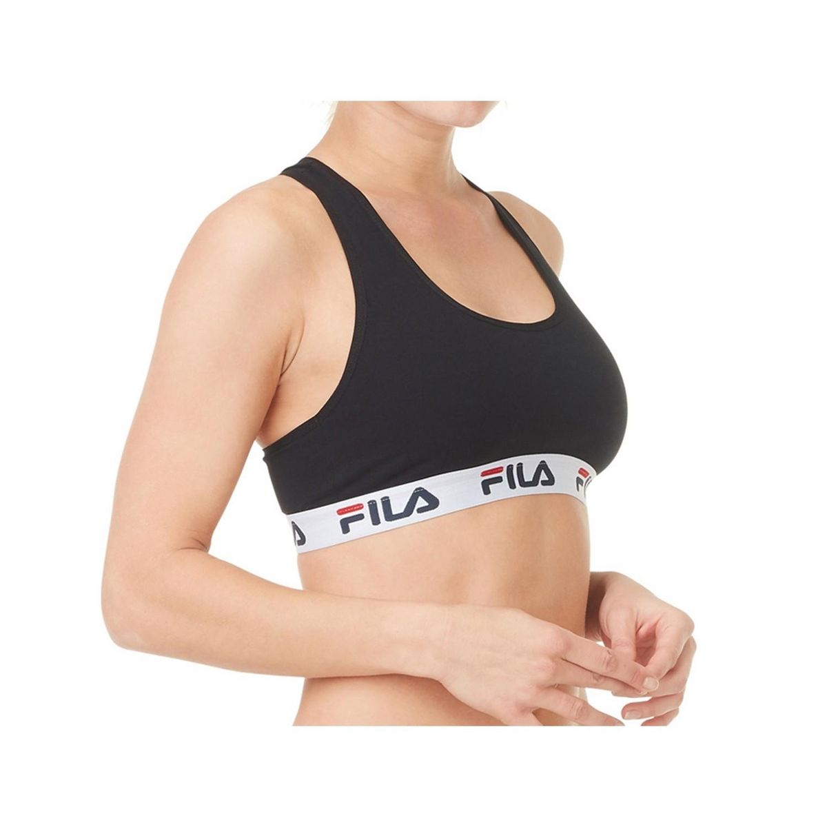 FILA Lot de 3 Brassières coton femme FU6042 Uni