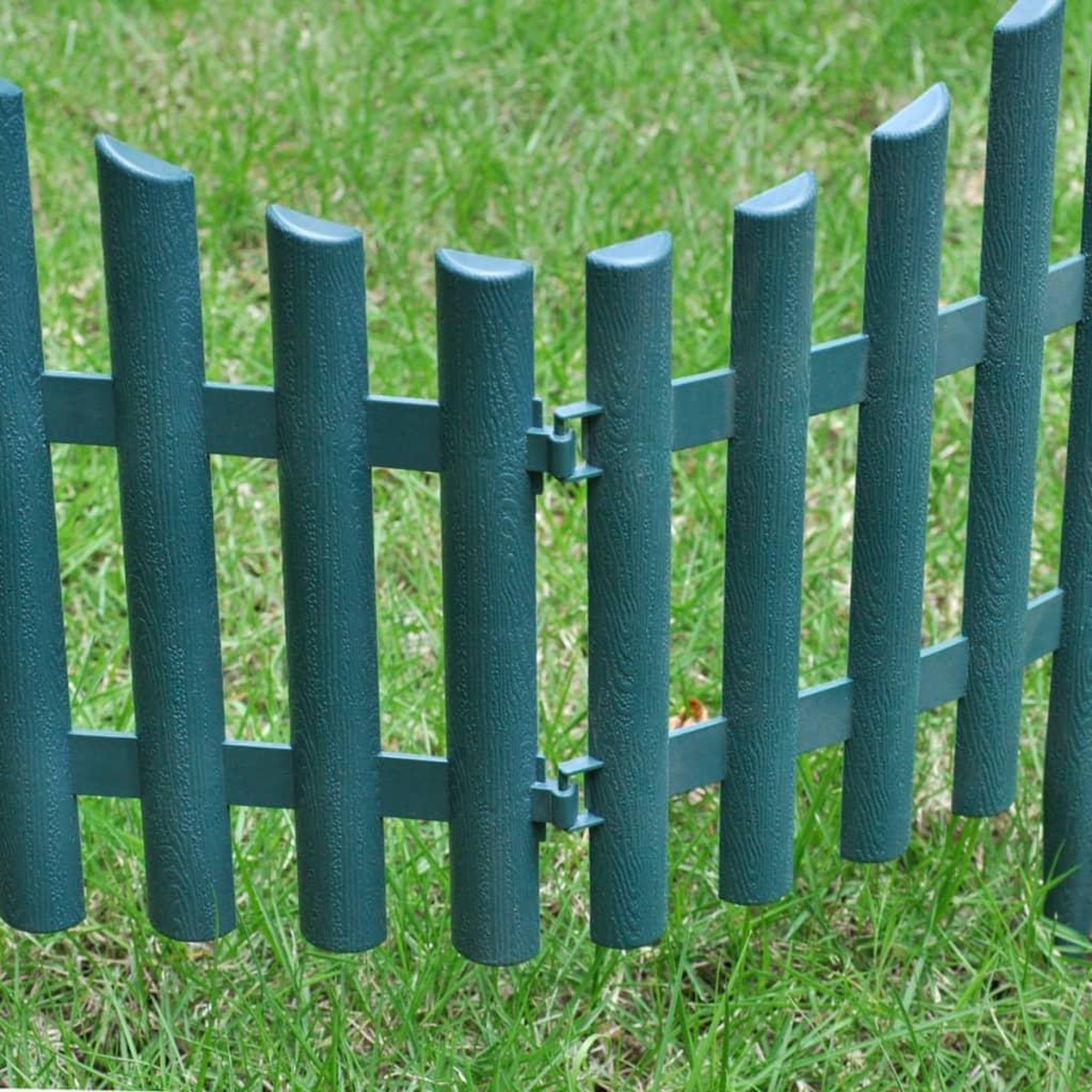 Voir la diapositive 5 : VIDAXL Bordures de pelouse 17 pcs 10 m Vert
