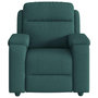 Voir la diapositive 3 : VIDAXL Fauteuil de massage inclinable Vert fonce Tissu