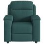 Voir la diapositive 3 : VIDAXL Fauteuil de massage inclinable Vert fonce Tissu
