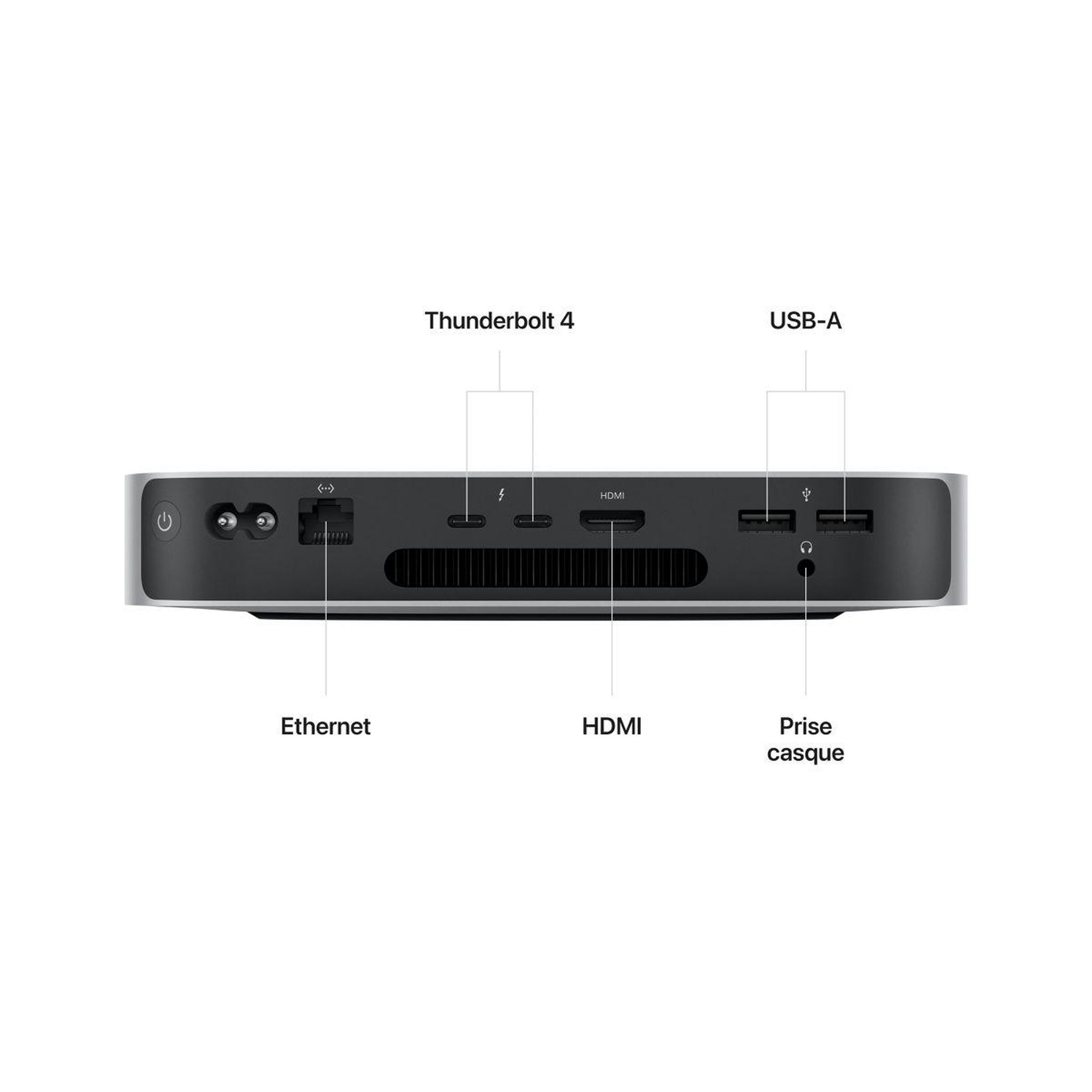 Voir la diapositive 3 : APPLE Ordinateur Apple Mini M2 8Go RAM 256Go SSD