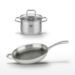 ELO Lot Poêle 32 cm & Faitout 12 cm Elo Relief Evolution