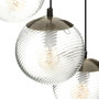 Voir la diapositive 3 : ATMOSPHERA Lampe Suspension 3 Têtes  Midnight Garden  93cm Or