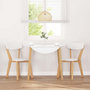 Voir la diapositive 3 : VIDAXL Chaises a manger 2 pcs bois massif caoutchouc