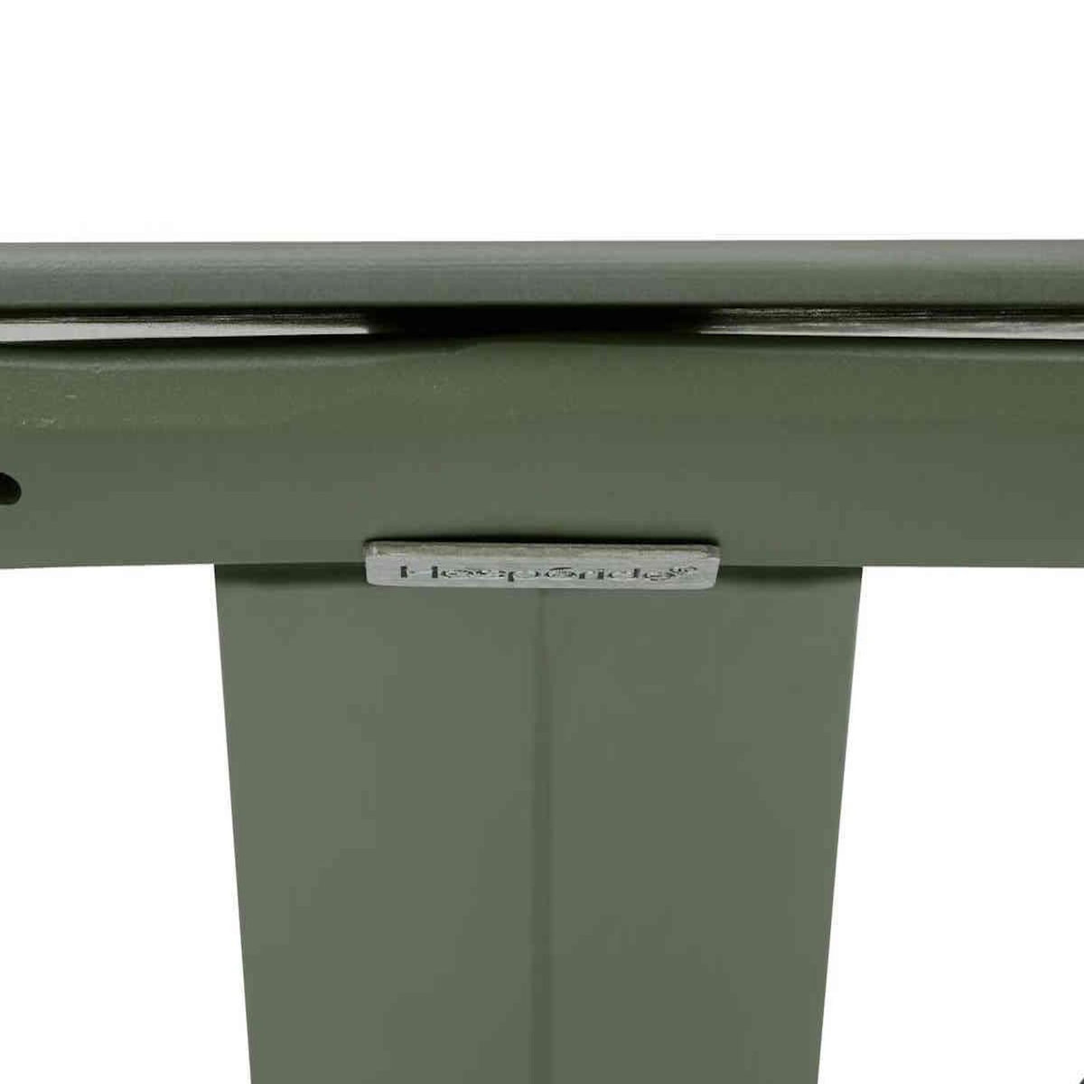 HESPERIDE Table de jardin ronde Alu/Verre Oryon Laurier - 6 places - Hespéride