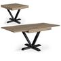 Voir la diapositive 3 : Paris Prix Table à Manger Extensible  Shoreditch  90-180cm Chêne Clair