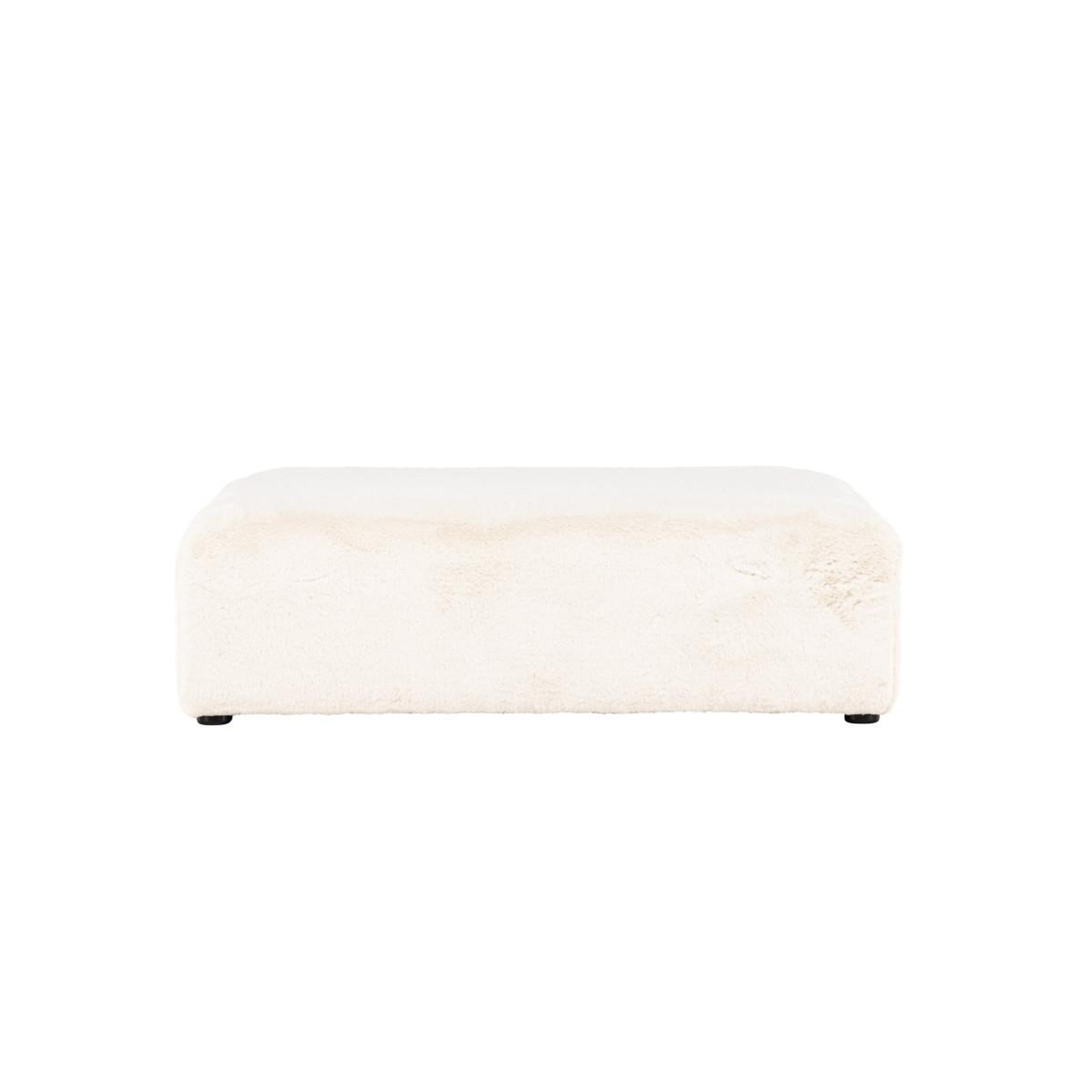 Voir la diapositive 2 : Paris Prix Pouf xl effet fourrure  davie  100cm beige