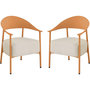 Voir la diapositive 1 : Habitat et Jardin Lot de 2 fauteuils de jardin en plastique  Céora  - Orange