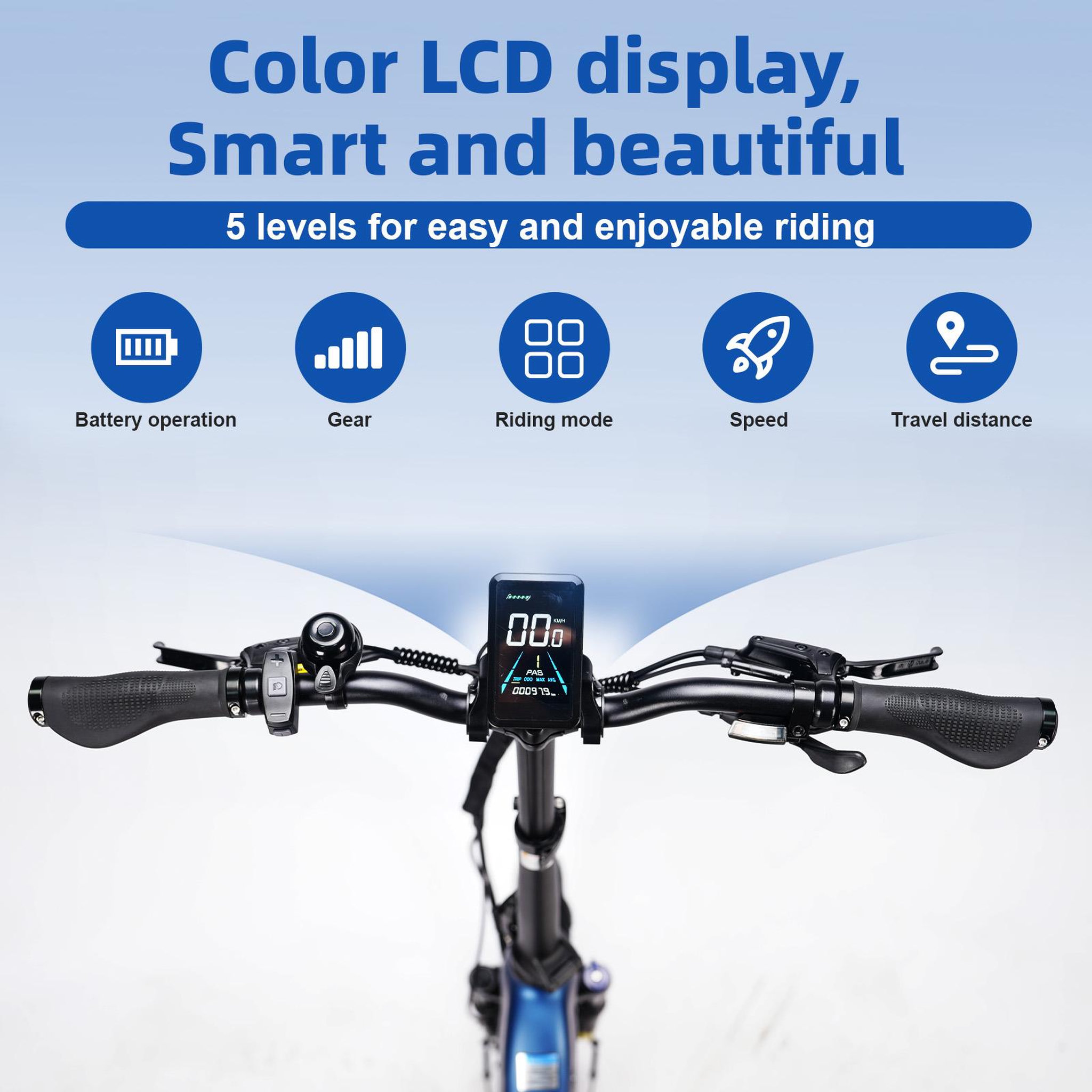 Voir la diapositive 6 : TTGO Vélo électrique pliant TTGO F7 250 W