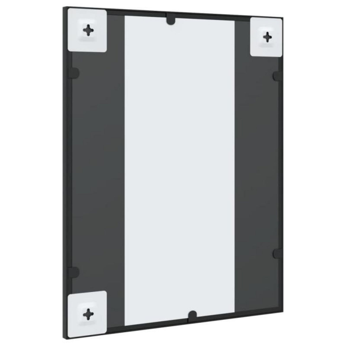 VIDAXL Miroir mural noir 40x50 cm rectangulaire fer
