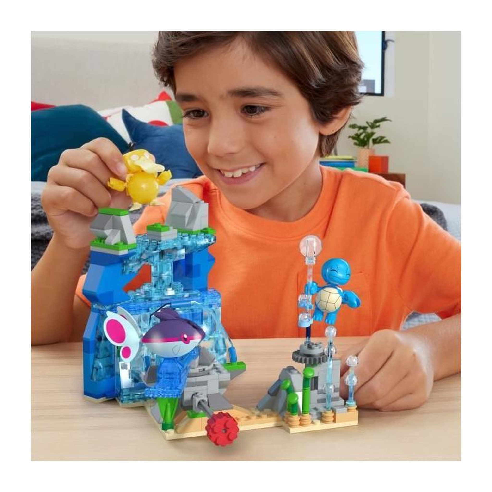 Voir la diapositive 3 : MATTEL Jeu de construction Mattel MEGA Pokémon Aventure Aquatique Bleu