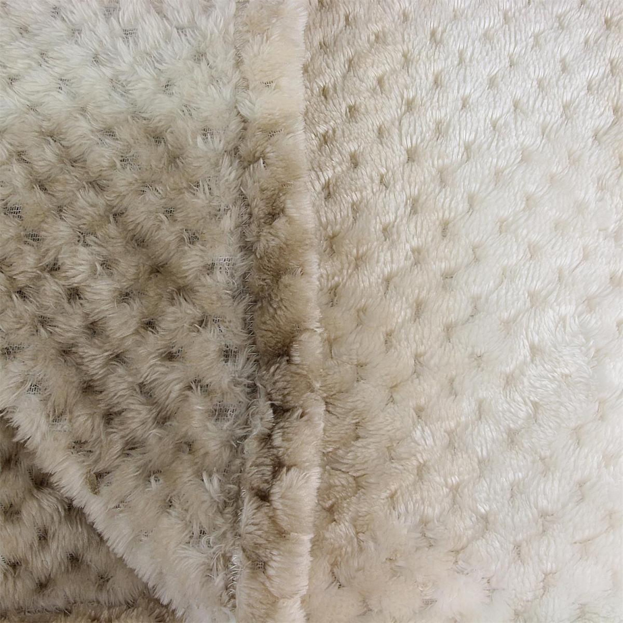 Voir la diapositive 3 : The Home Deco Factory Plaid tie and dye  teintes  150x200cm beige